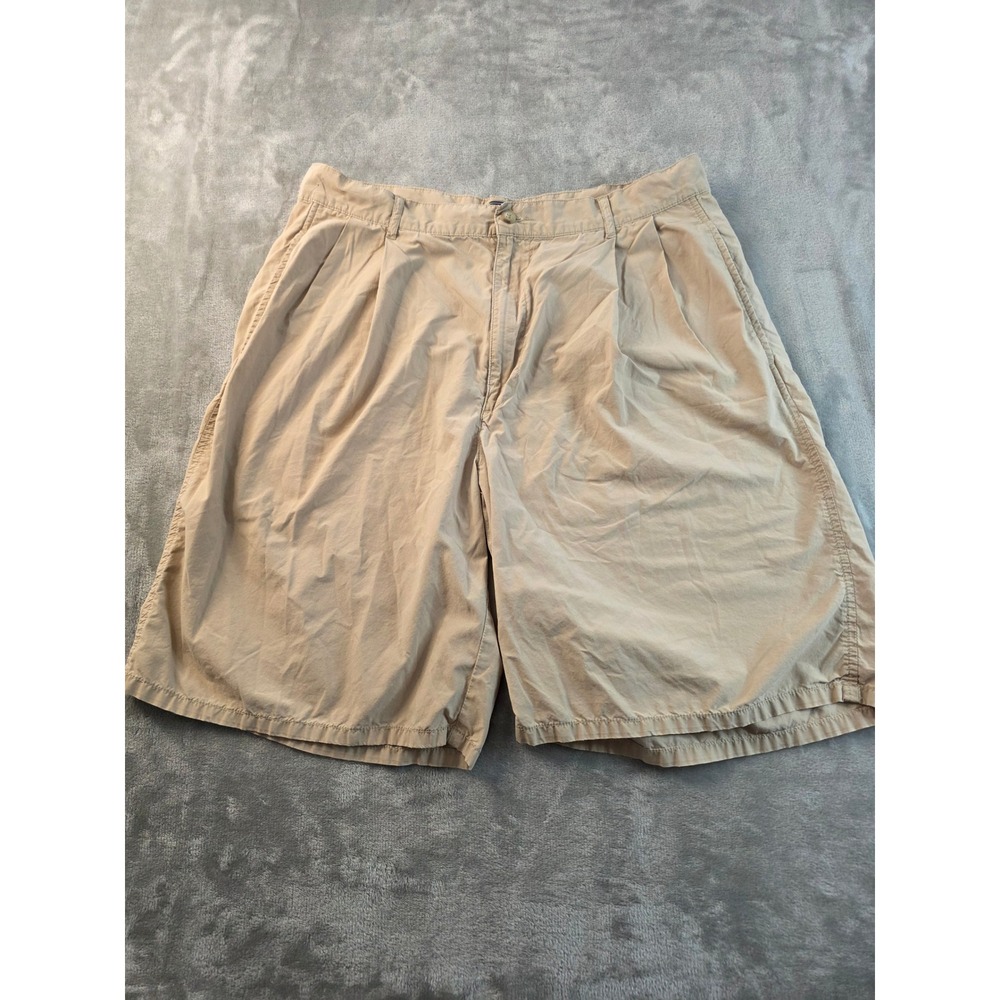 Polo Ralph Lauren Shorts Men 34 Khaki Tan Pleated Chino Cotton Casual